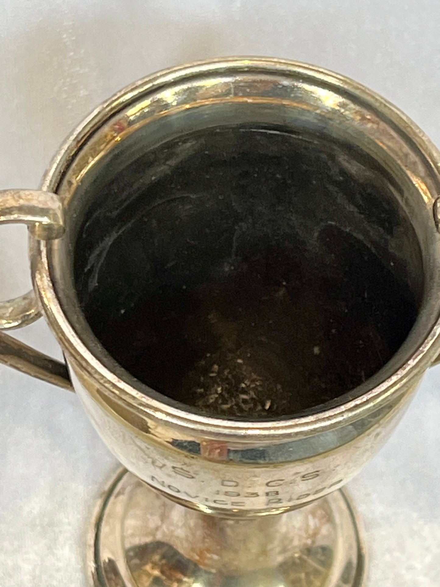 Antique Engraved Cycling Trophy