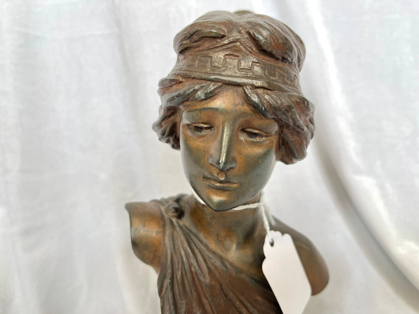 19th c French Bronze Woman Bust