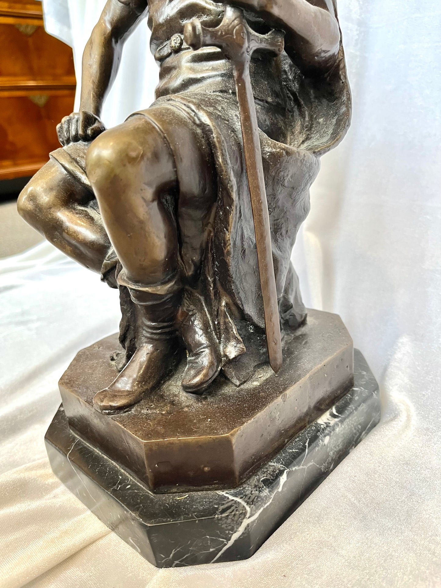 Bronze Sculpture of Roman Soldier by Pierre Julien