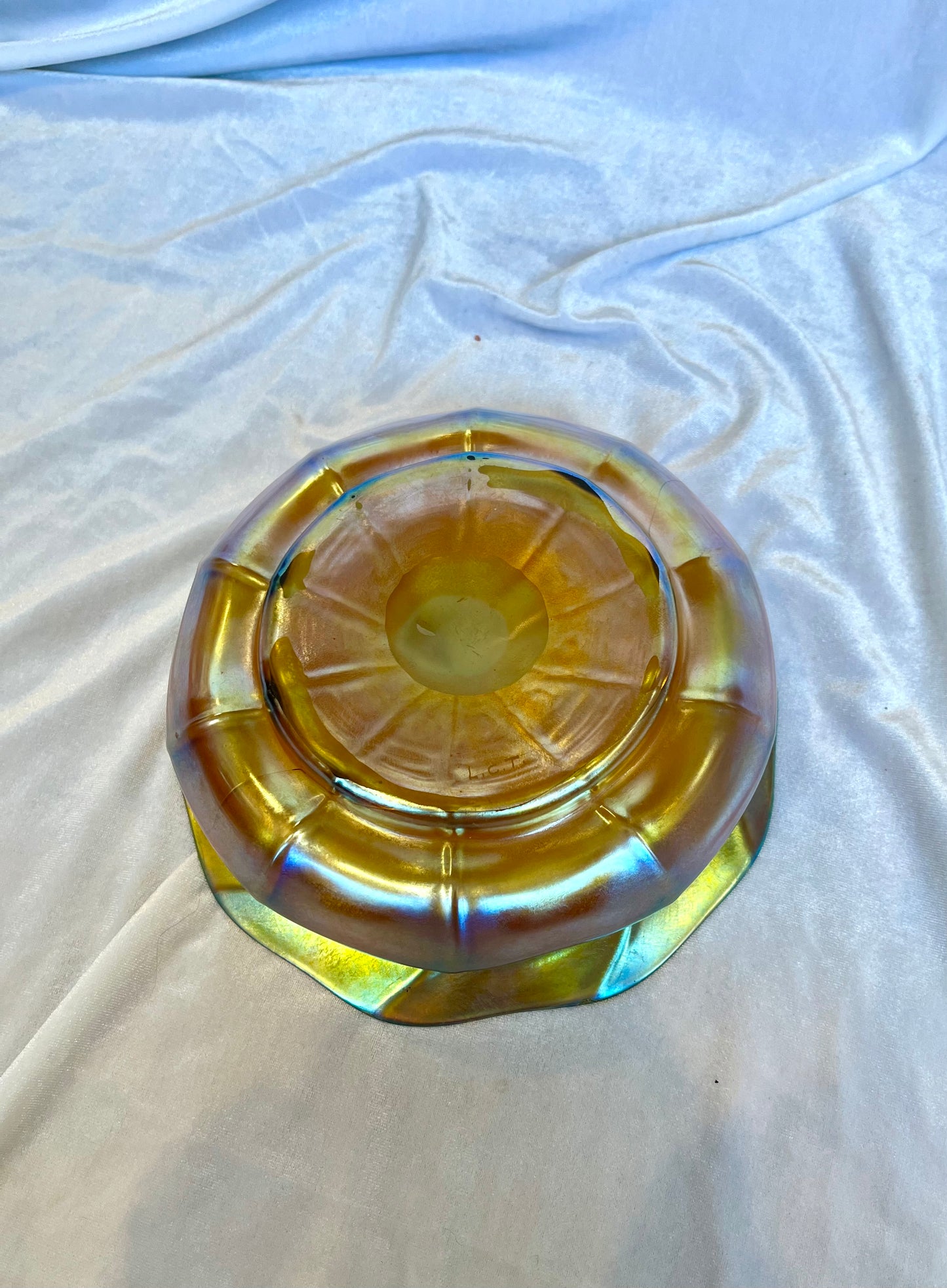 Tiffany Favrile Glass Flared Bowl