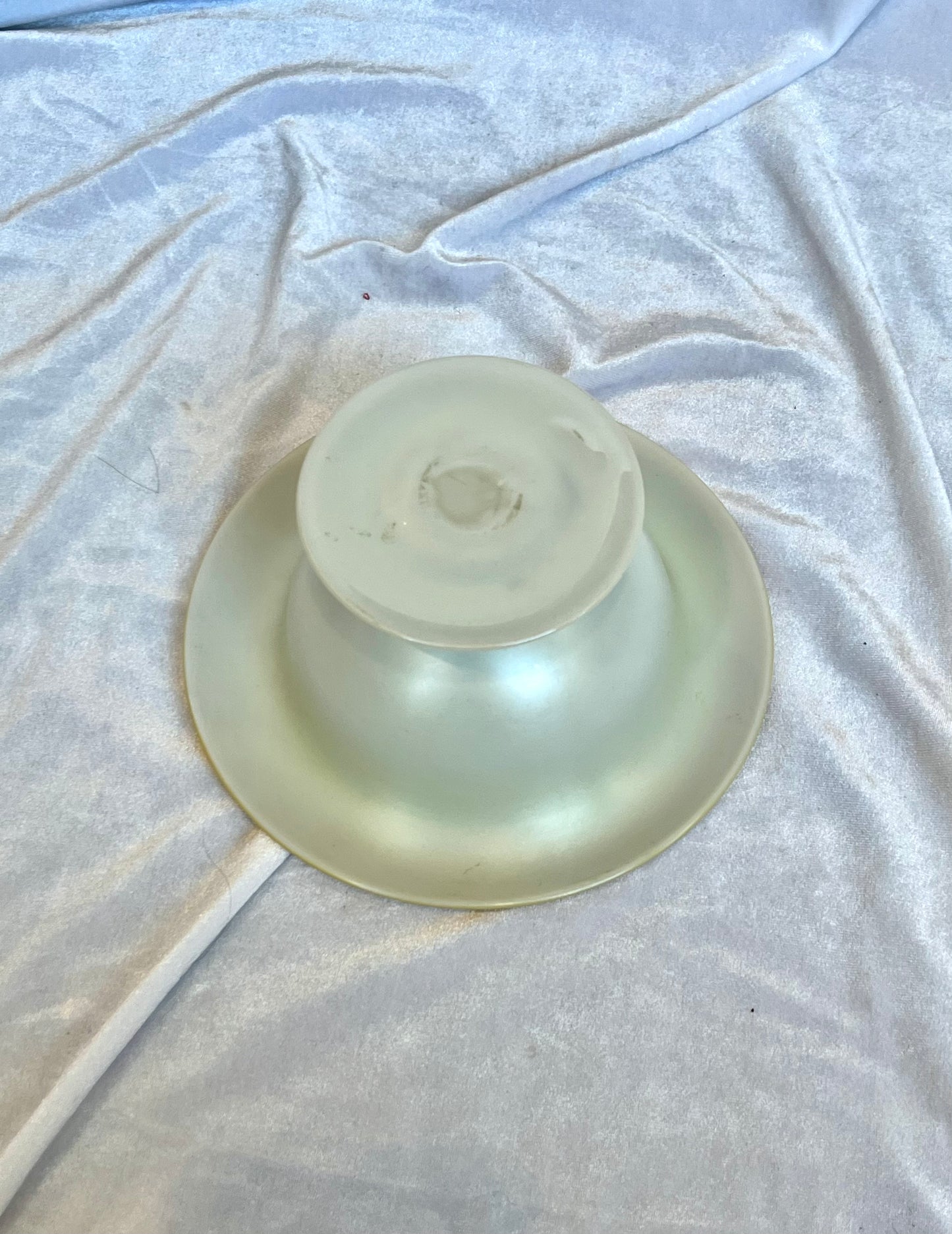Gold Tiffany Favrile Art Glass Flared Bowl