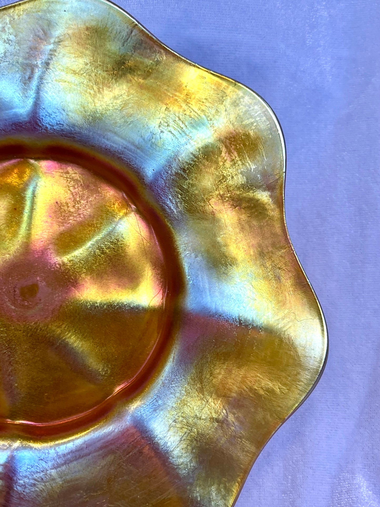 Tiffany Favrile Art Glass Iridescent Plate