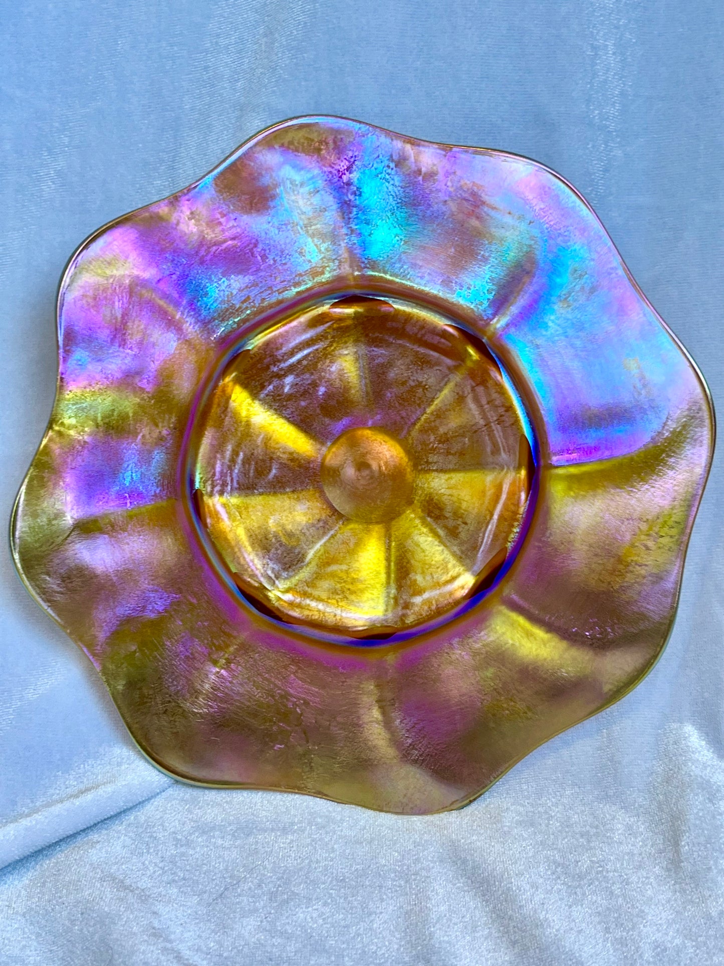 Tiffany Favrile Art Glass Iridescent Plate