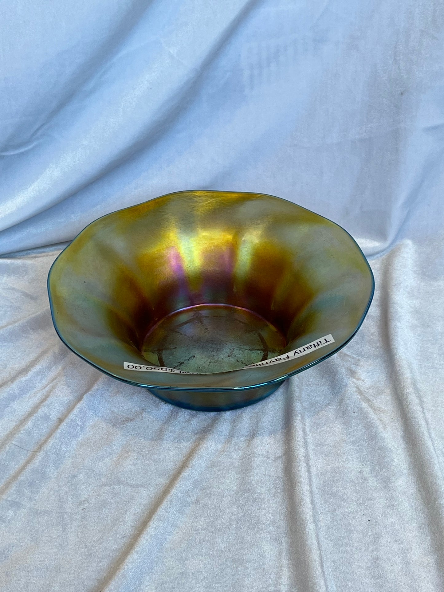 Tiffany Favrile Glass Flared Bowl