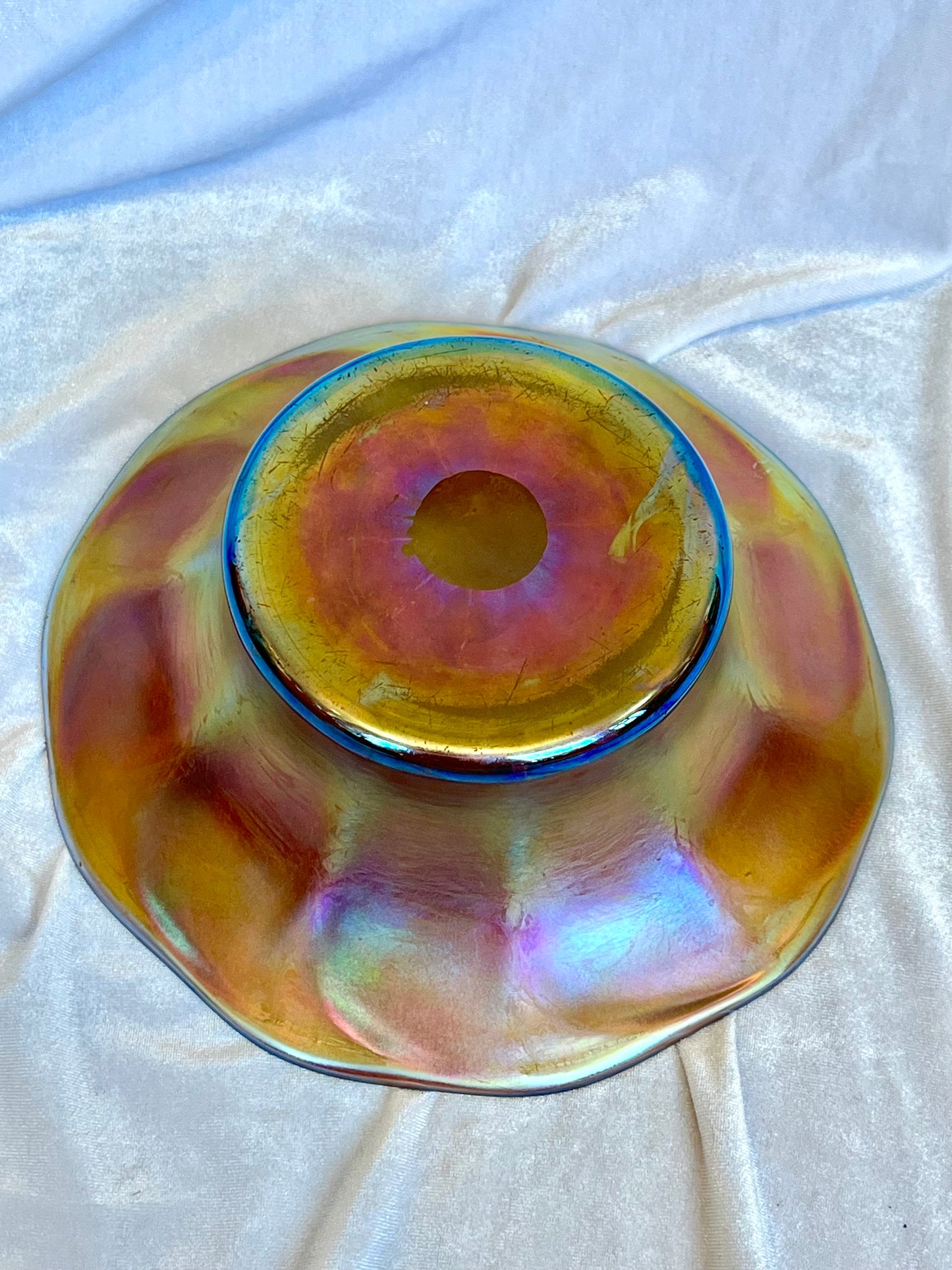 Tiffany Favrile Glass Flared Bowl