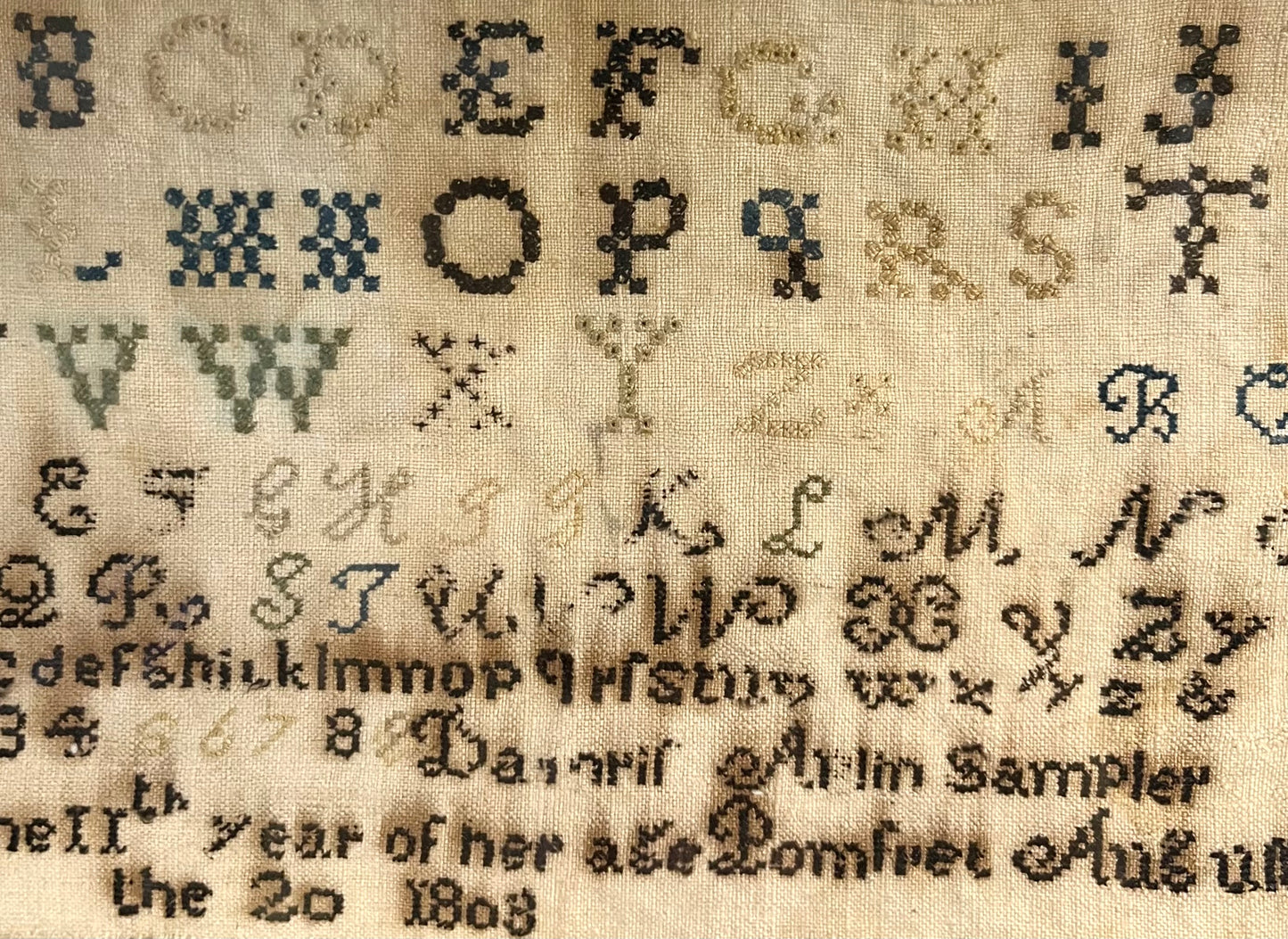 1803 Needlework Sampler