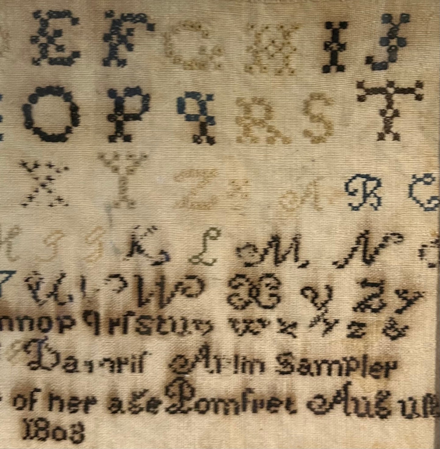 1803 Needlework Sampler