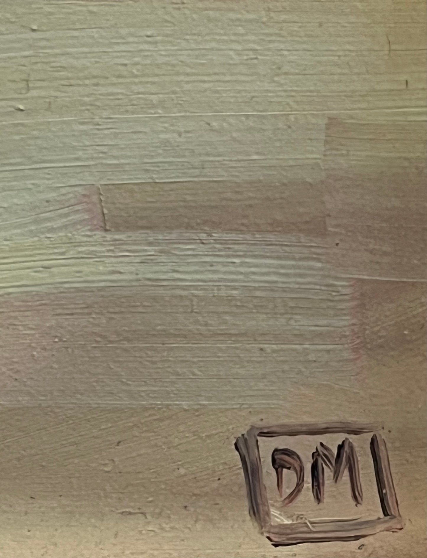 Signed Painting of Old Men on Beach