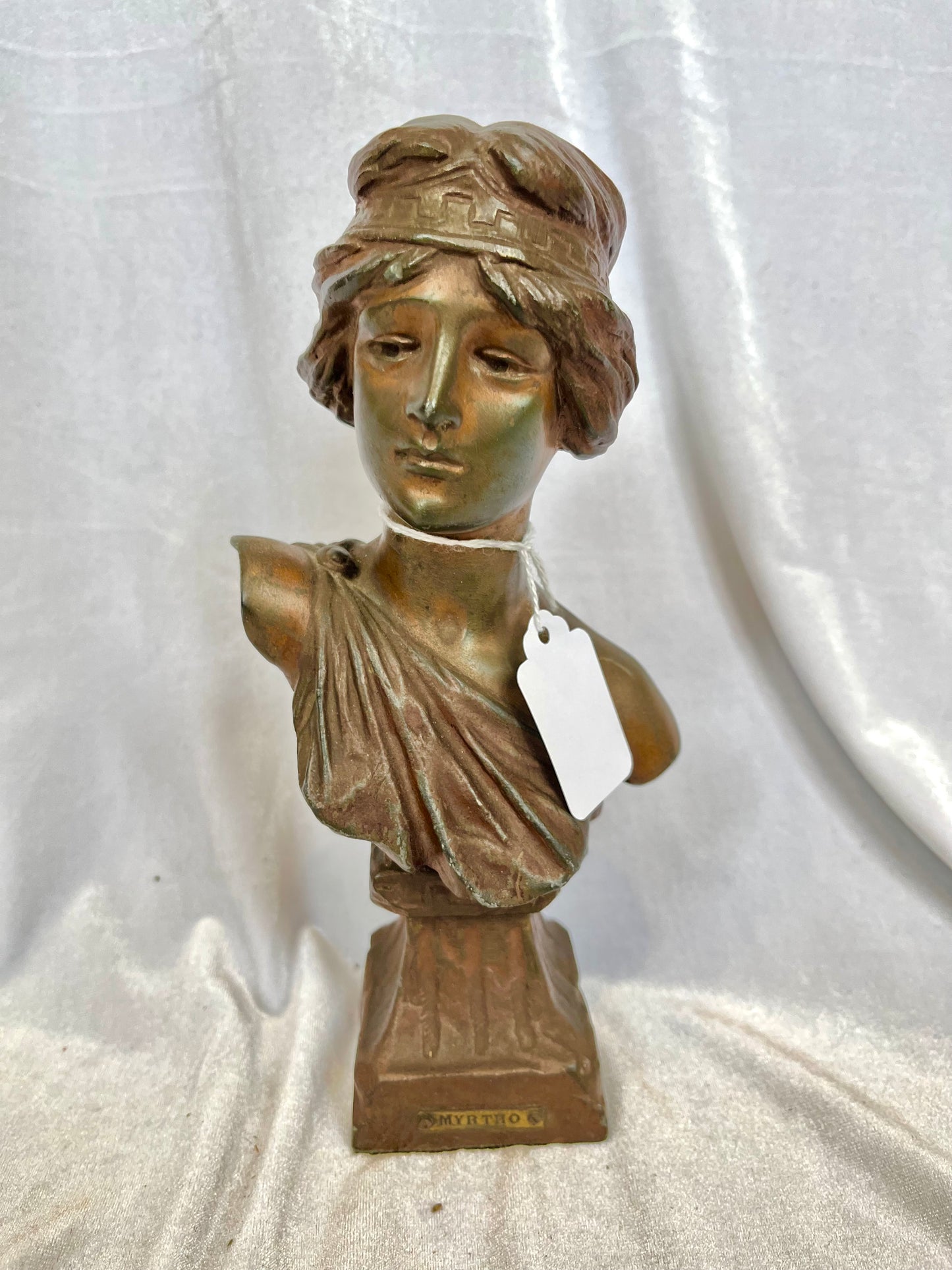 19th c French Bronze Woman Bust