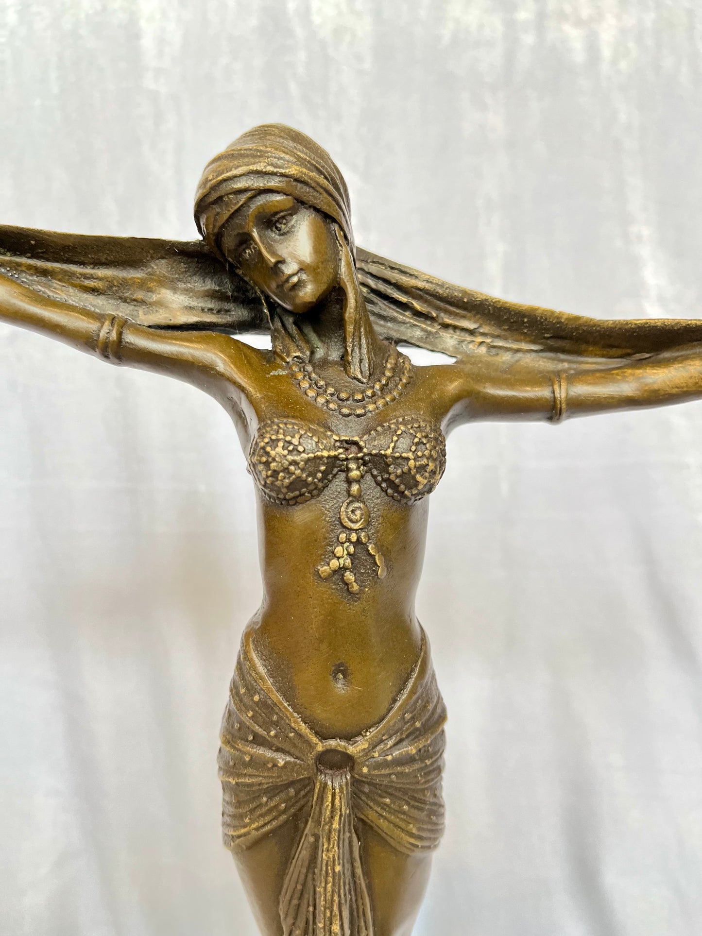 Claire Jeanne Roberte Colinet French 19th c. Bronze Sculpture of Dancer