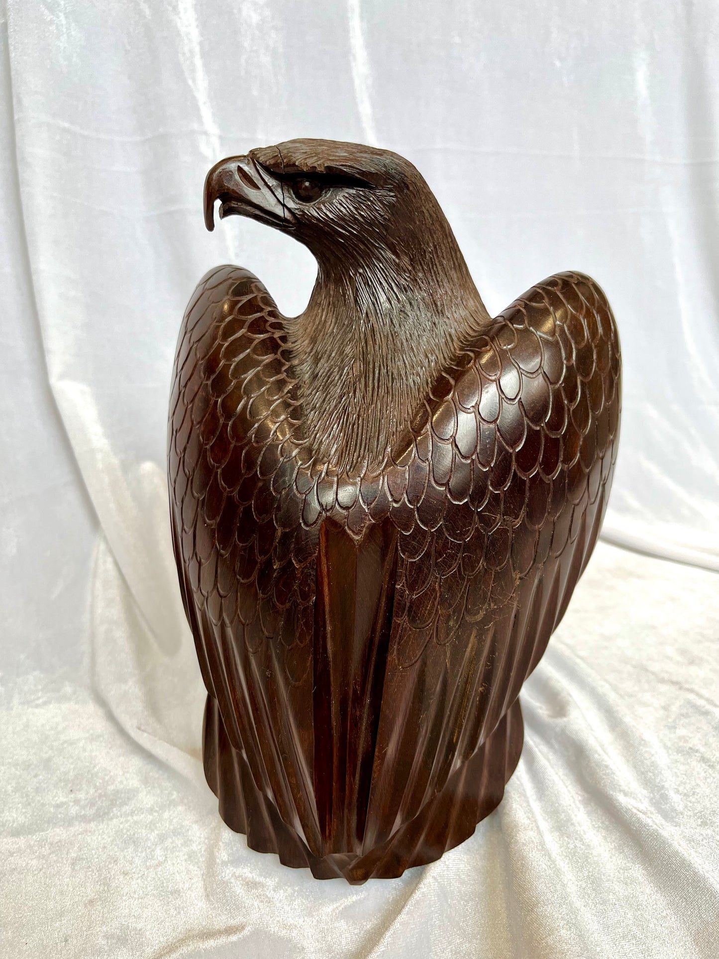 Hand Carved Wood Eagle