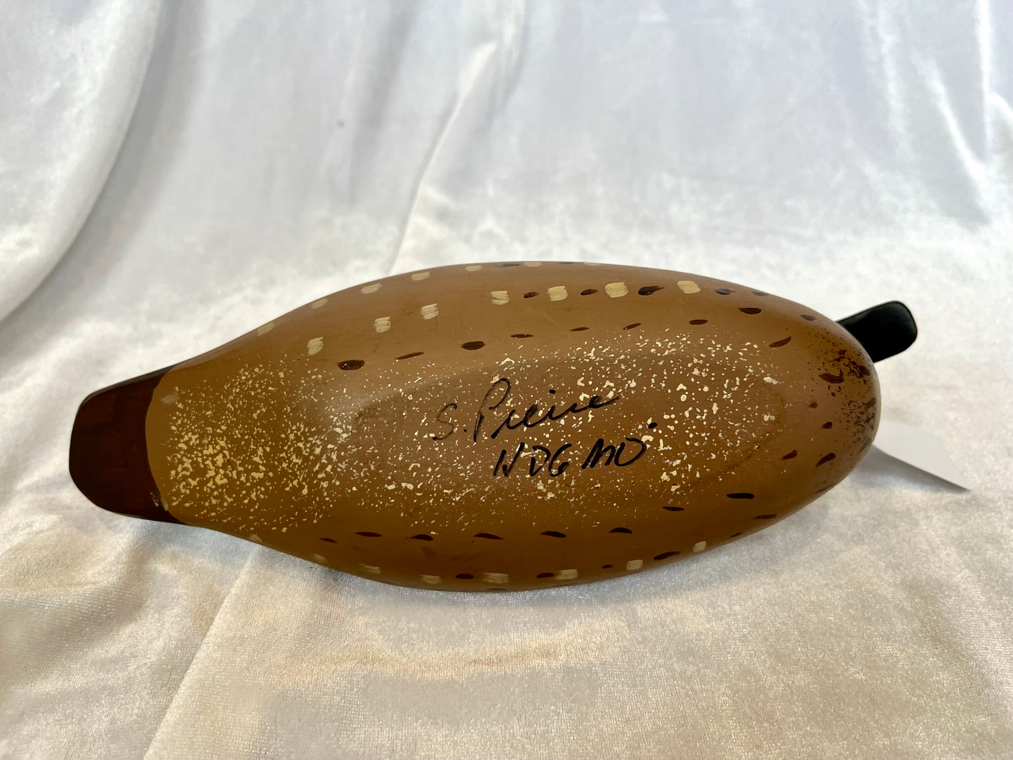 S. Priece Carved Wood Duck Decoy