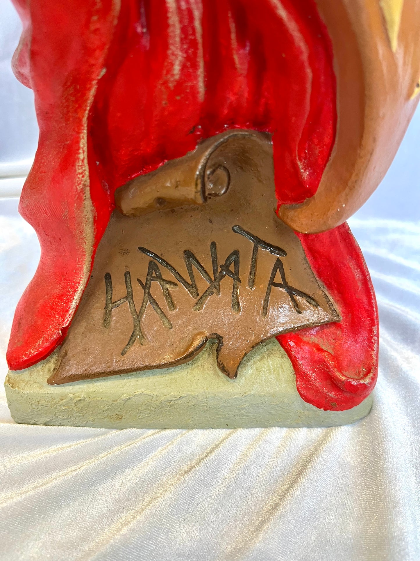 Hiawatha Painted Chalkware Cigar Store Bust Sculpture of Native American Man