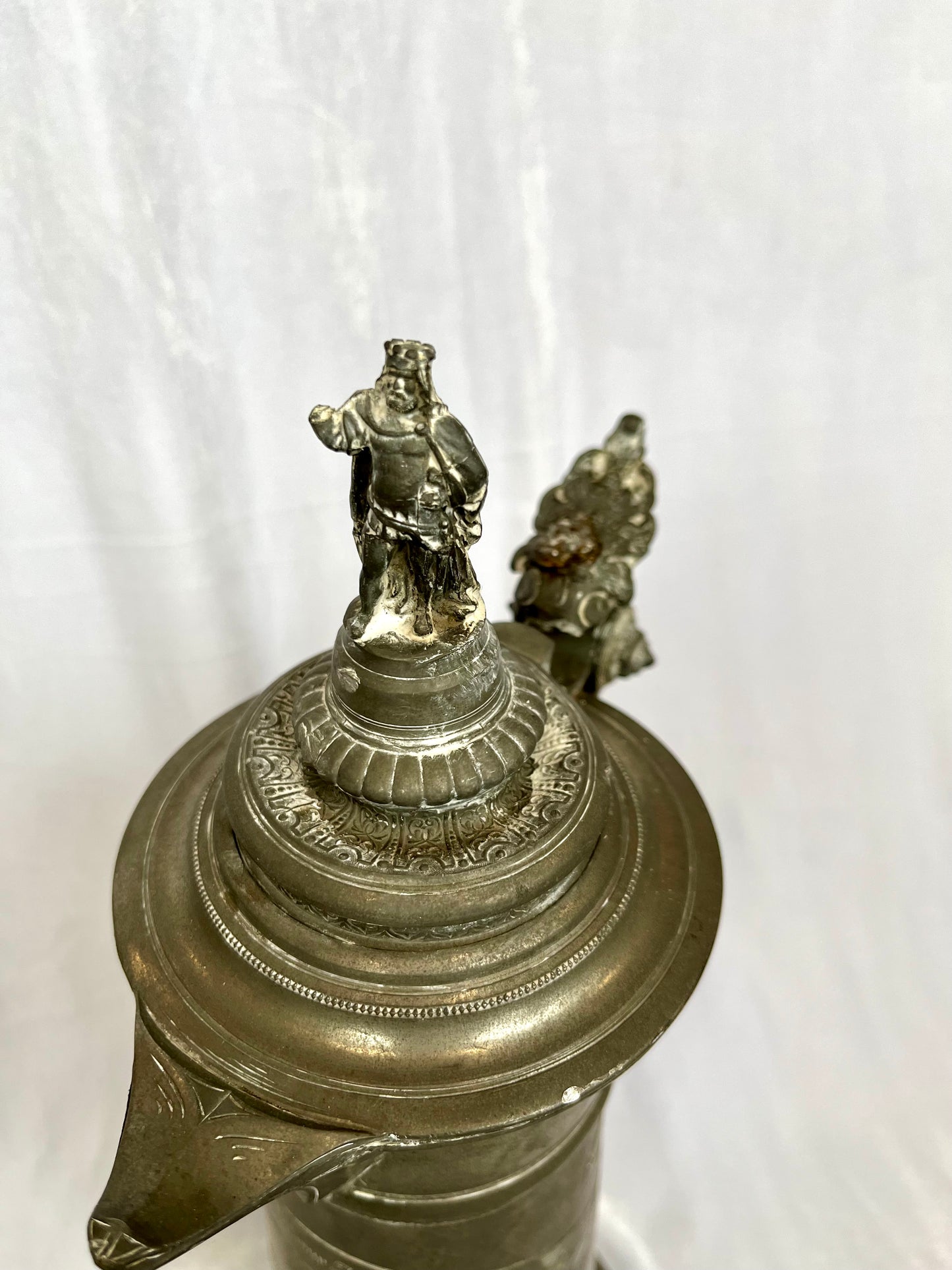19th Century Ornate Pewter Bike Club Trophy