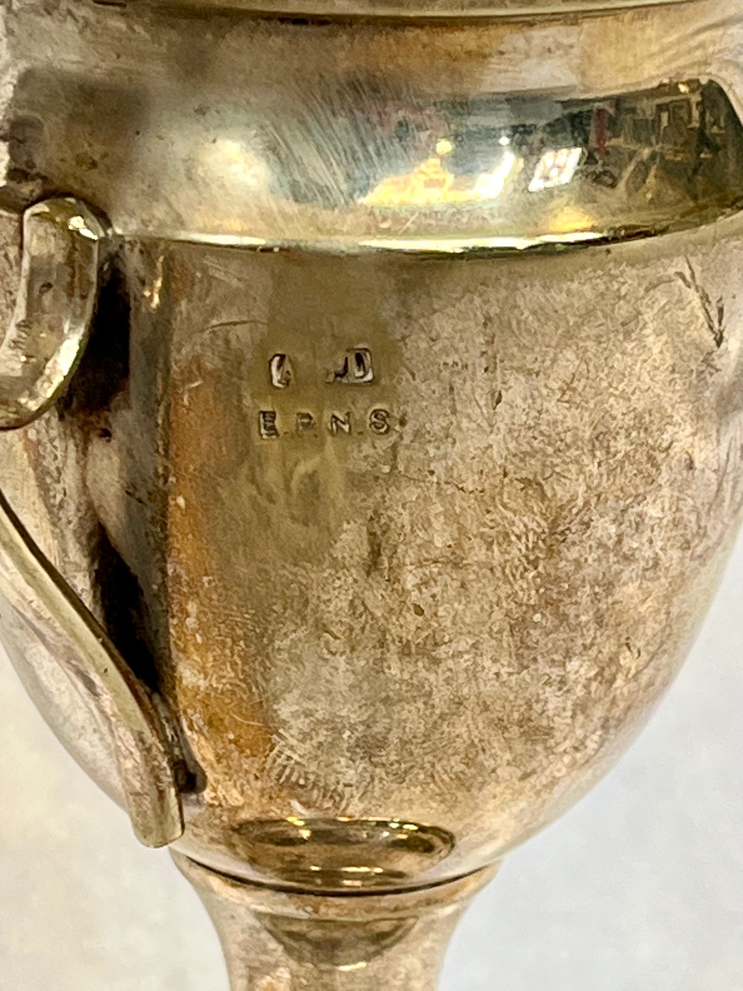 Antique Engraved Cycling Trophy
