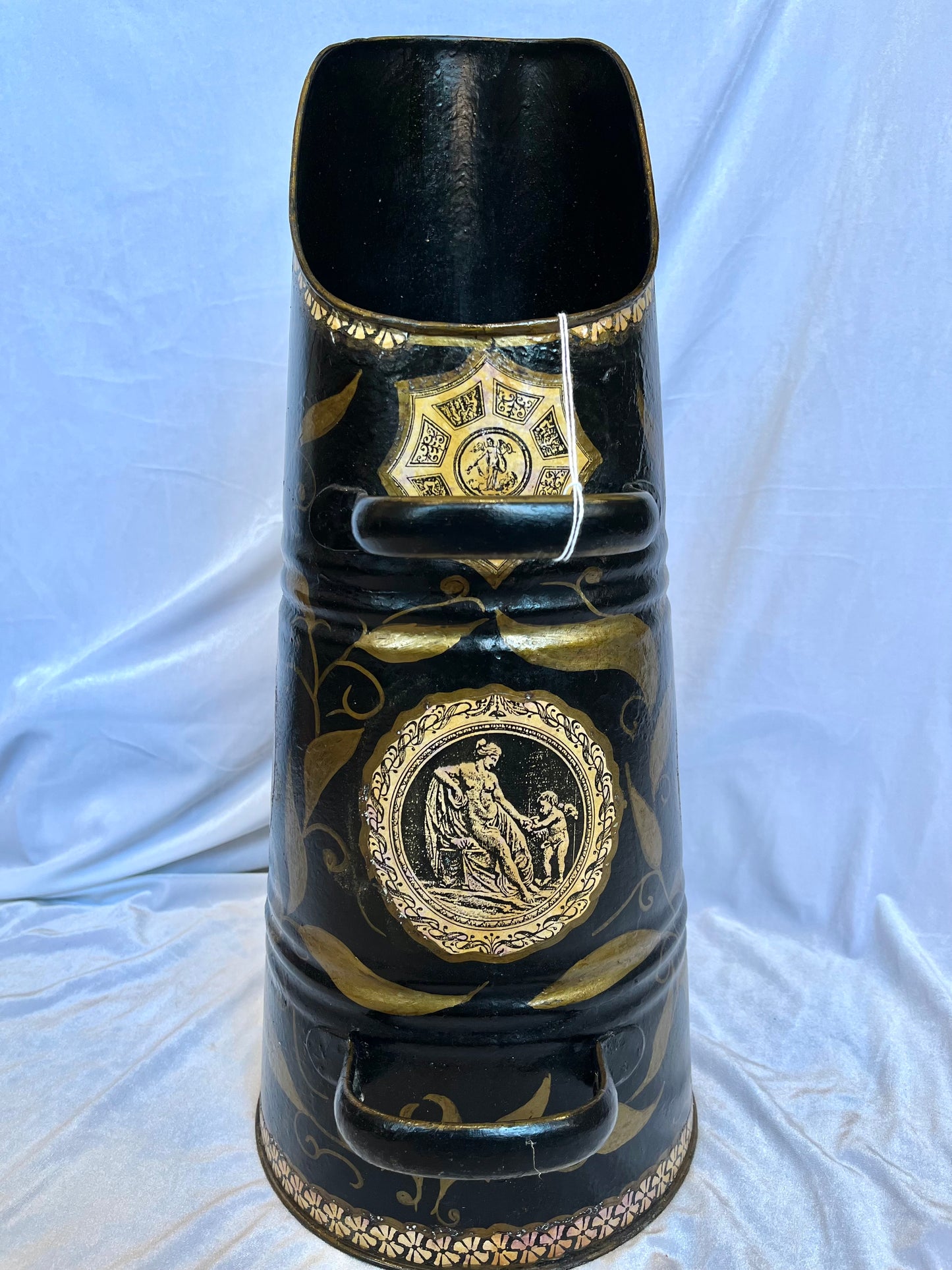 Antique Black and Gold Umbrella Stand