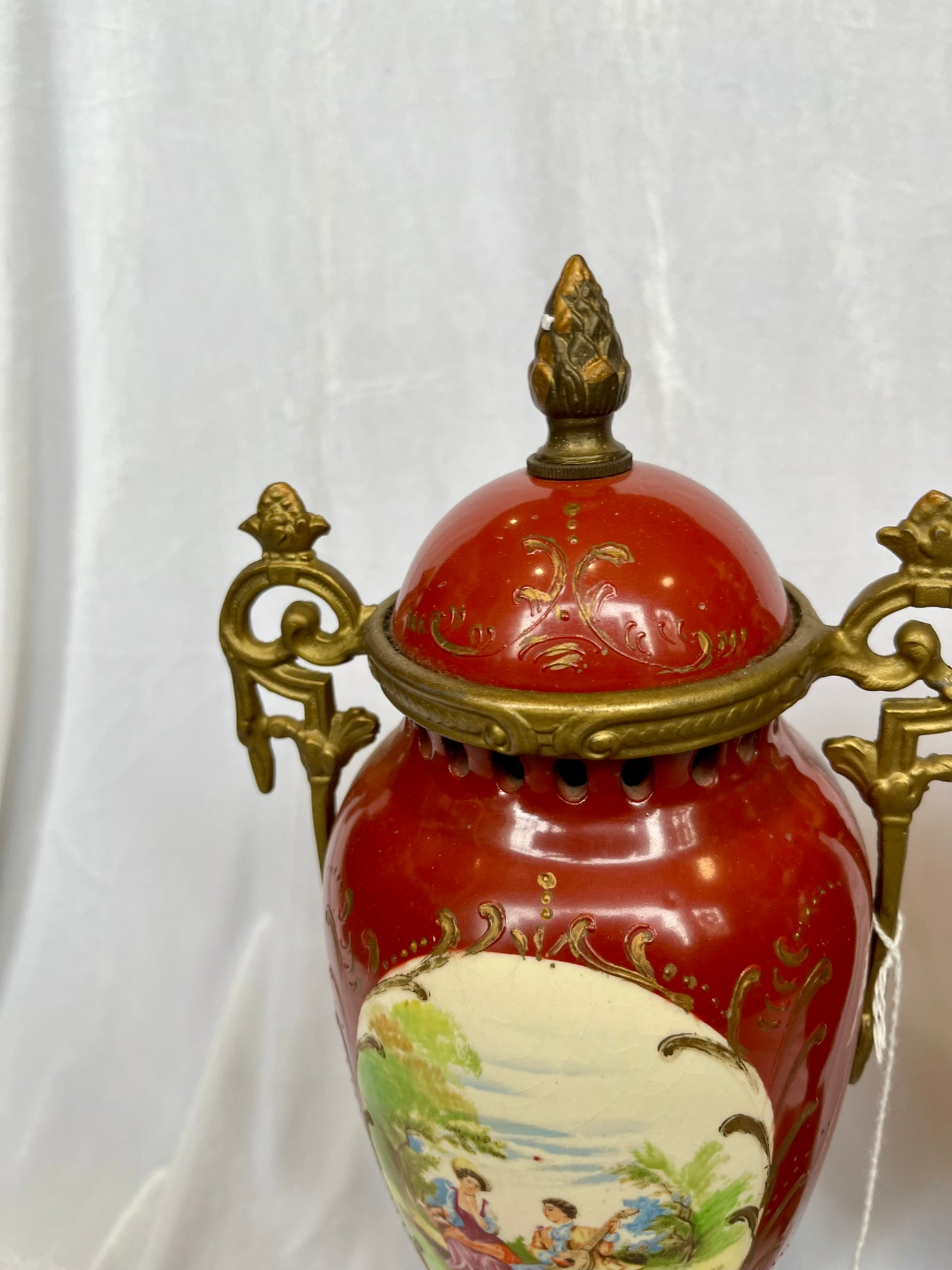 Pair of French 19th Century Mantel Urns
