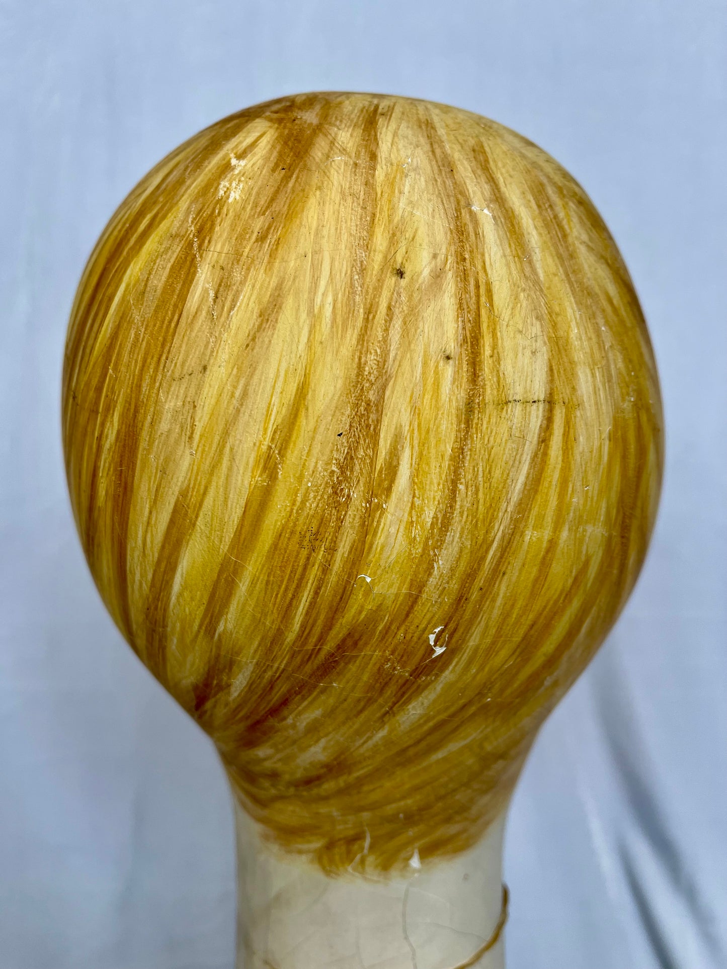 Hand Painted Papier Mache Bust of Woman