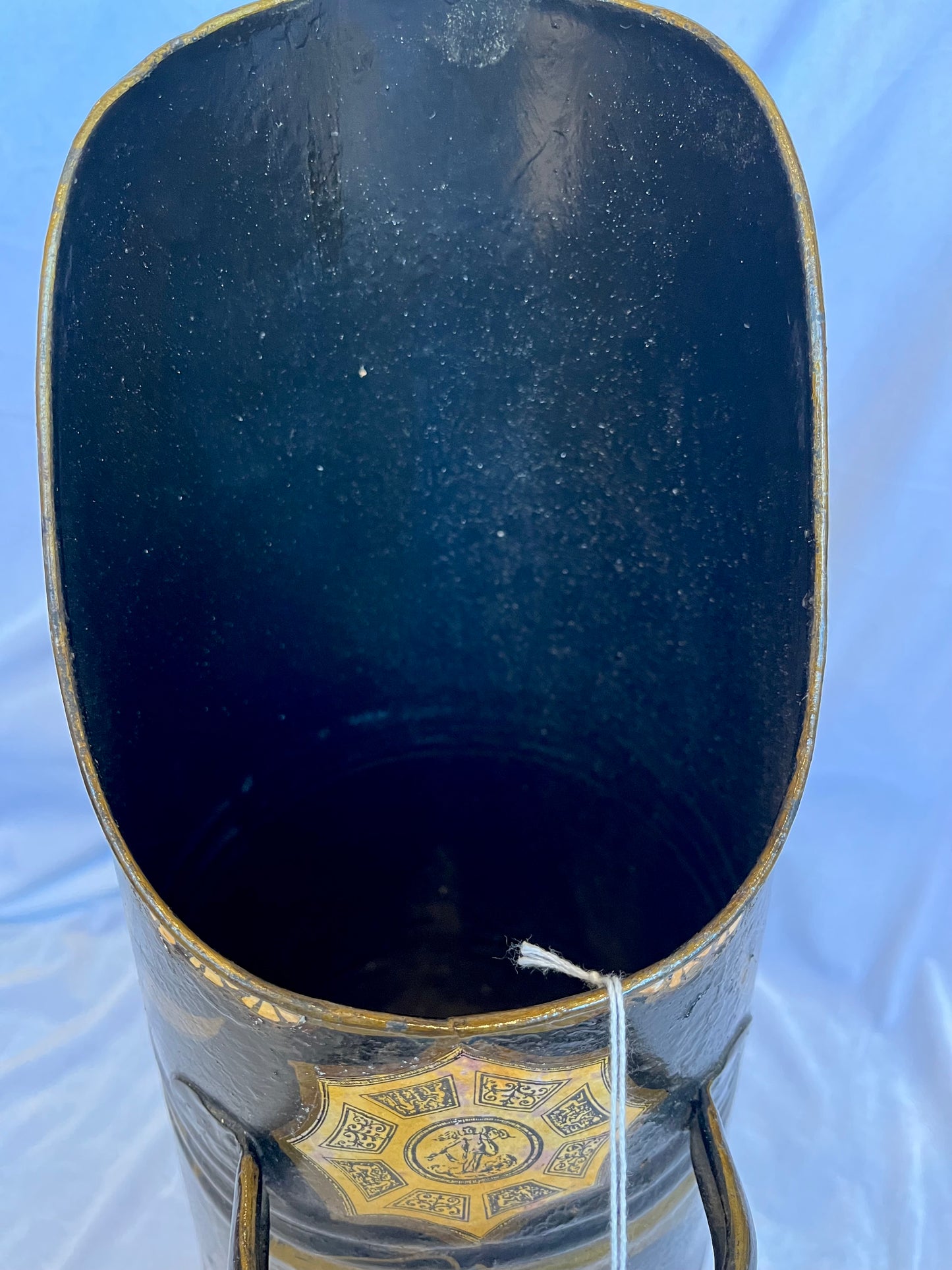 Antique Black and Gold Umbrella Stand