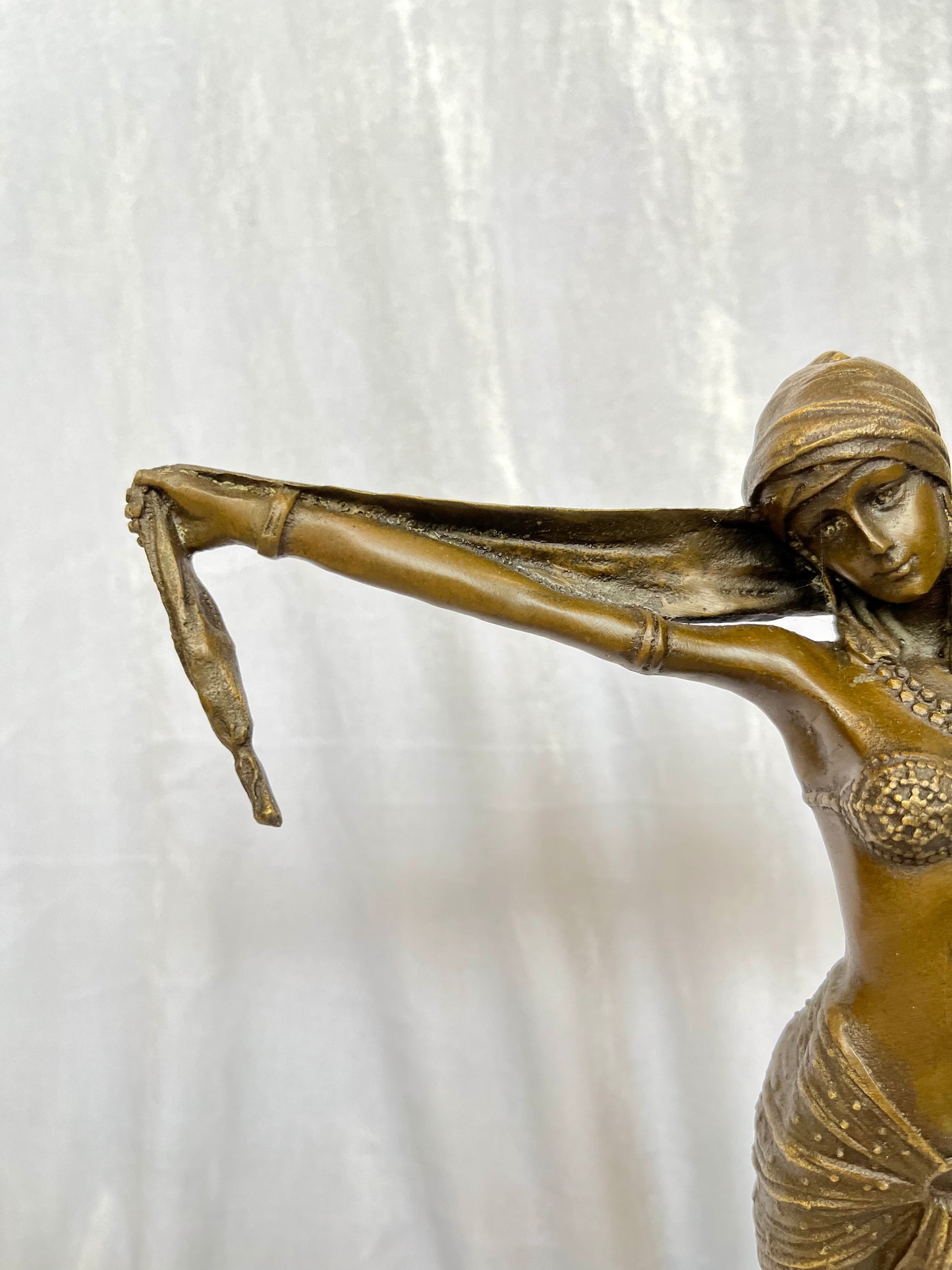 Claire Jeanne Roberte Colinet French 19th c. Bronze Sculpture of Dancer