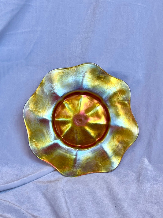 Tiffany Favrile Art Glass Iridescent Plate