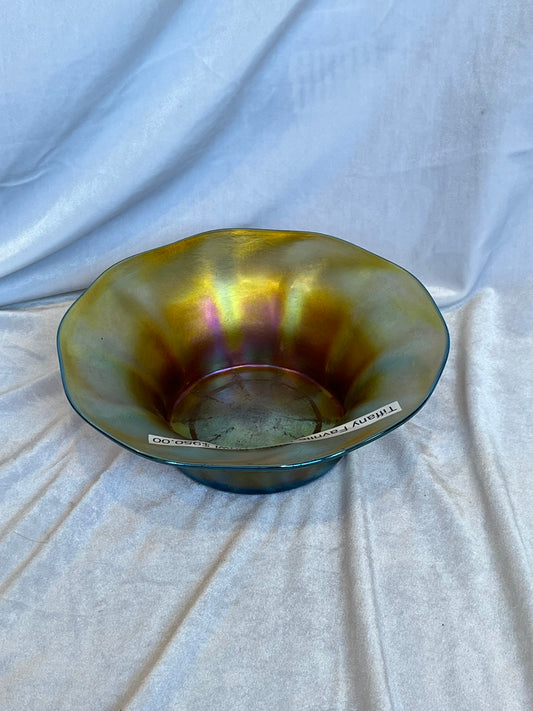 Tiffany Favrile Glass Flared Bowl