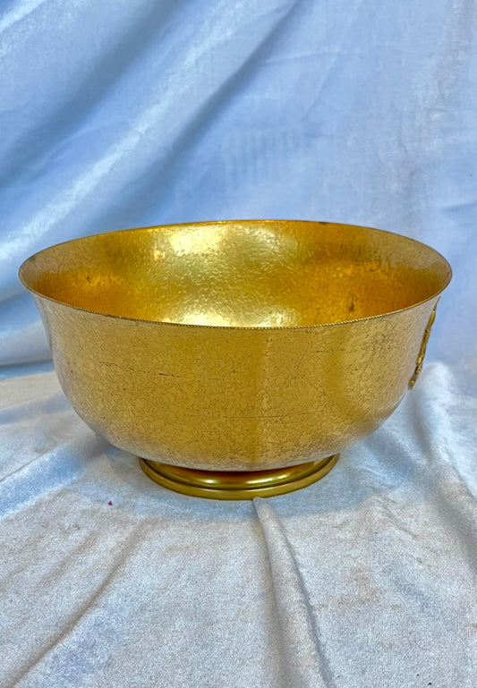Tiffany Favrile Furnaces Bronze Bowl with Ship