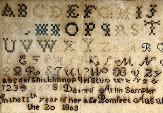 1803 Needlework Sampler