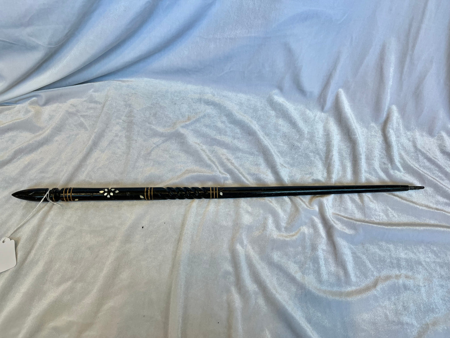 Antique Black Inlaid Wand Stylus