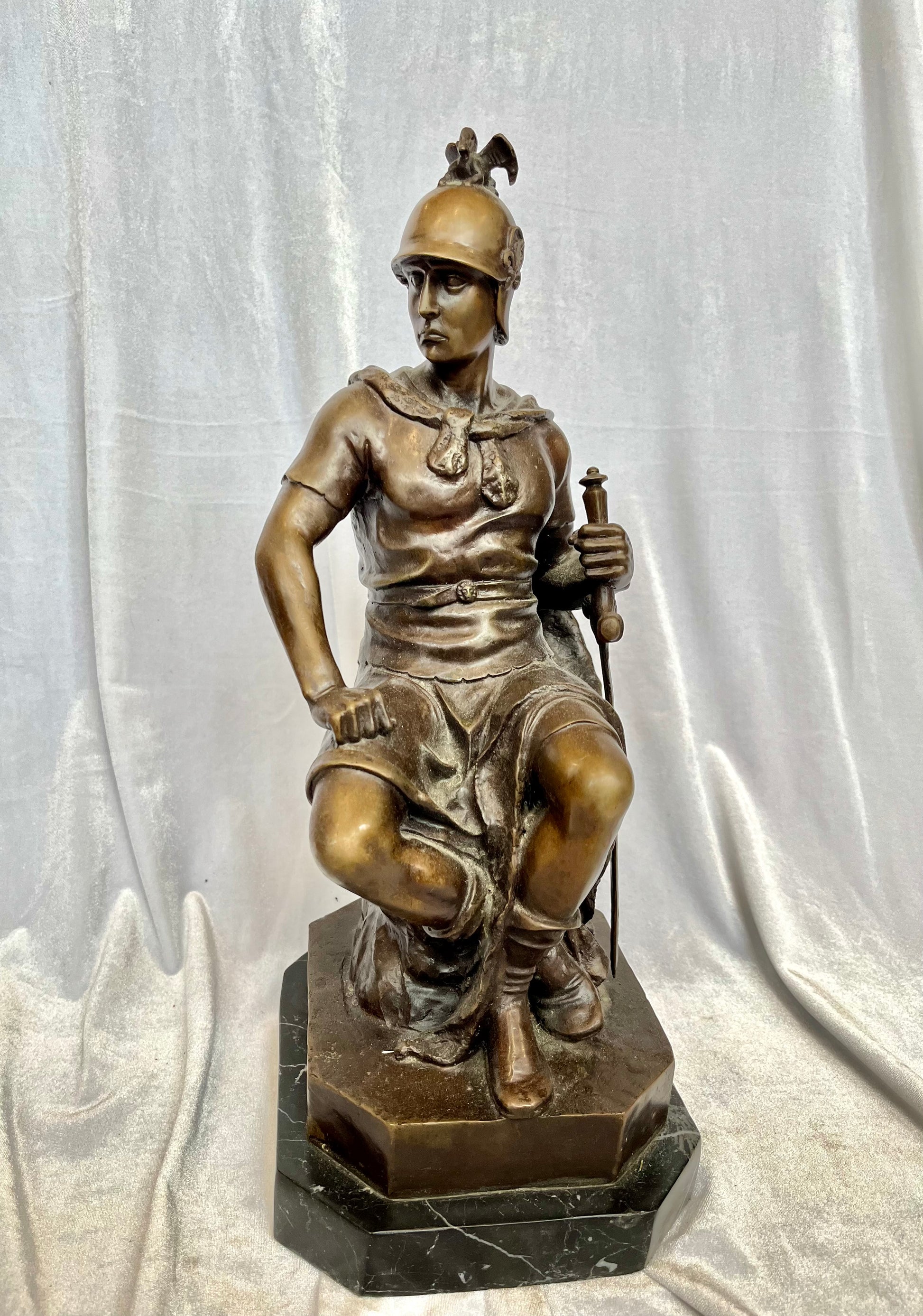Bronze Sculpture of Roman Soldier by Pierre Julien