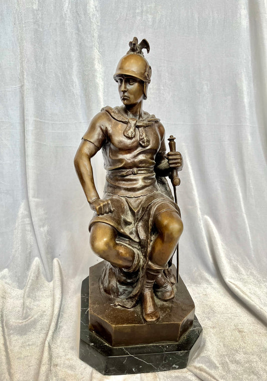 Bronze Sculpture of Roman Soldier by Pierre Julien