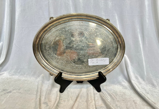 19th Century Coin Silver Presentation Plate