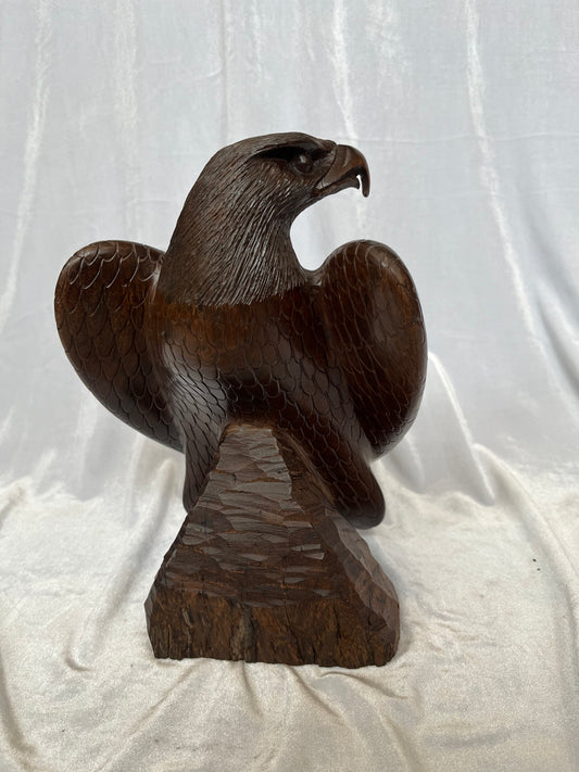 Hand Carved Wood Eagle